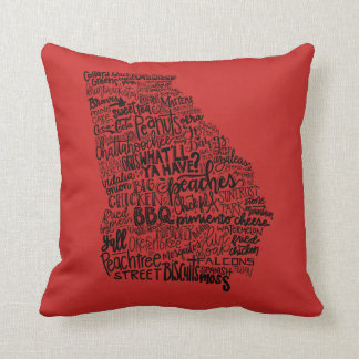 Georgia Pillow - Handlettered Design