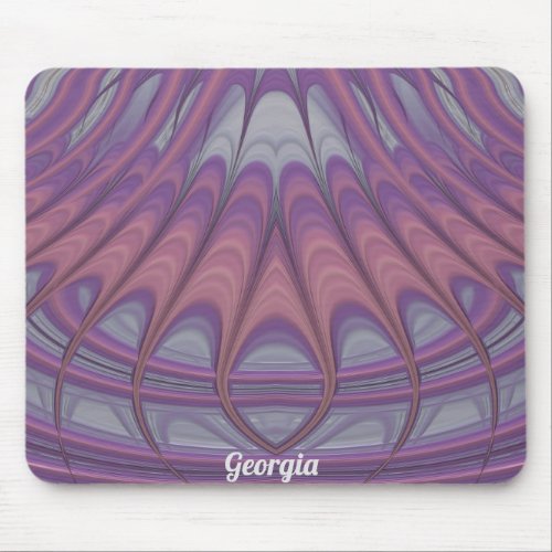 GEORGIA  Pink Lavender and Purple Design Mouse Pad