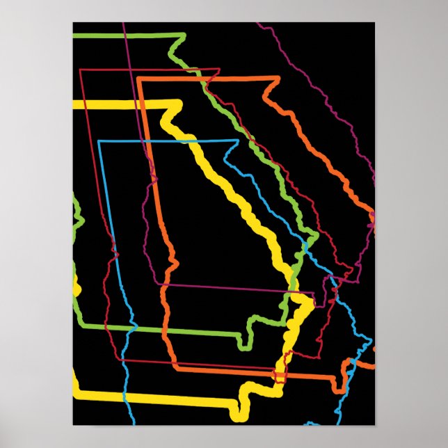 georgia pride blur poster (Front)