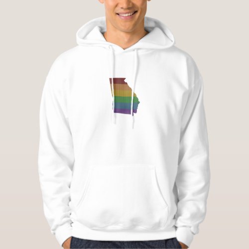 Georgia Rainbow Gay Pride Hoodie