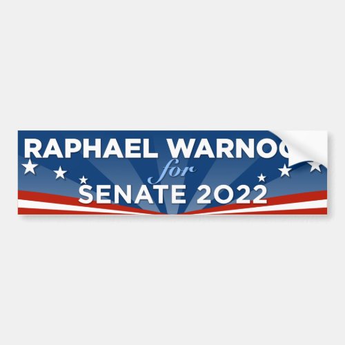 Georgia Raphael Warnock for Senate 2022 Bumper Sticker