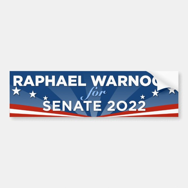 Georgia Raphael Warnock for Senate 2022 Bumper Sticker (Front)
