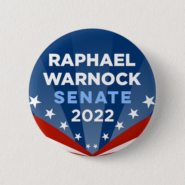 Georgia Raphael Warnock for Senate 2022 Button (Front)