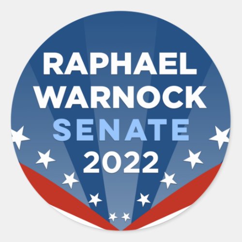 Georgia Raphael Warnock for Senate 2022 Classic Round Sticker
