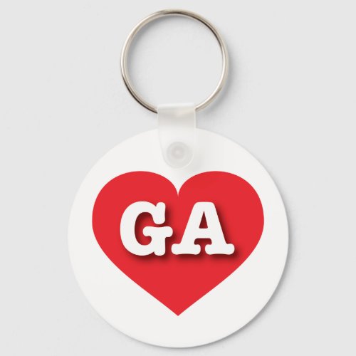 Georgia Red Heart _ Big Love Keychain