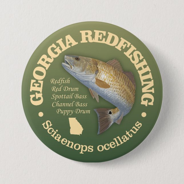 Georgia (redfish) button (Front)