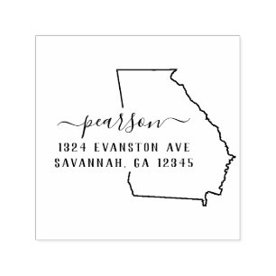 Georgia Return Address Stamp Self-Inking