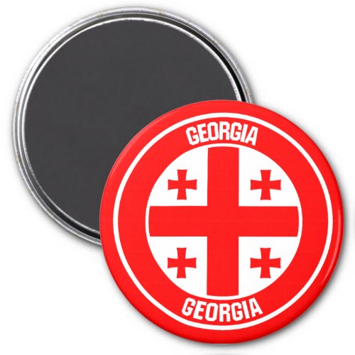 Georgia Round Emblem Magnet