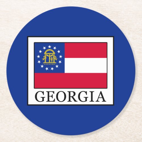 Georgia Round Paper Coaster