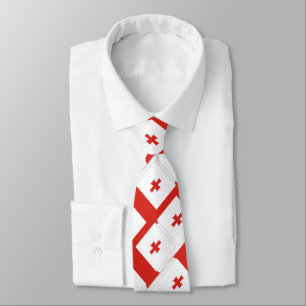 Georgia Sakartvelo flag pattern Neck Tie