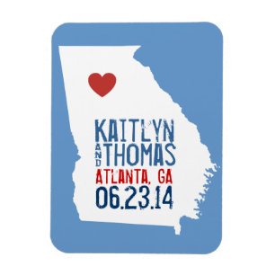 Georgia Save the Date - Customizable City Magnet