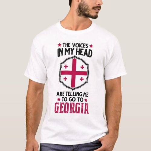 Georgia Saying Vacation Tbilisi Travel Gift T_Shirt
