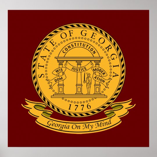 Georgia Seal Poster | Zazzle.com
