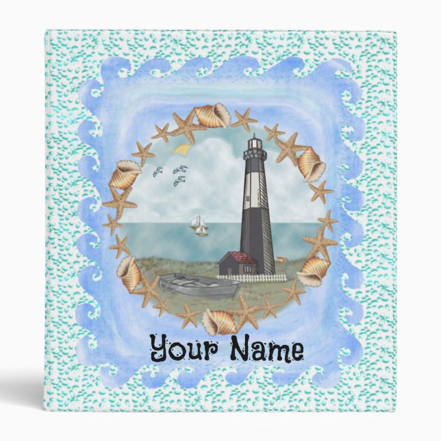 Georgia Shells Lighthouse Binder (Front)