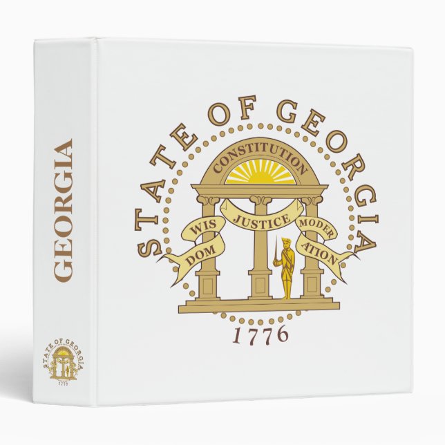 Georgia sign 3 ring binder (Front/Spine)
