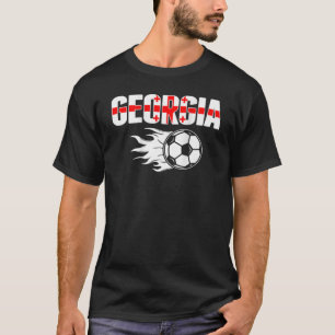 Georgia Soccer Fans Jersey - Georgian Flag Footbal T-Shirt