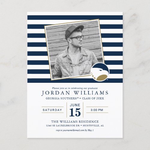 Georgia Southern Future Graduation Announcement Postcard