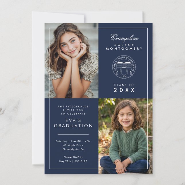 Georgia Southern Graduation Invitation (Front)