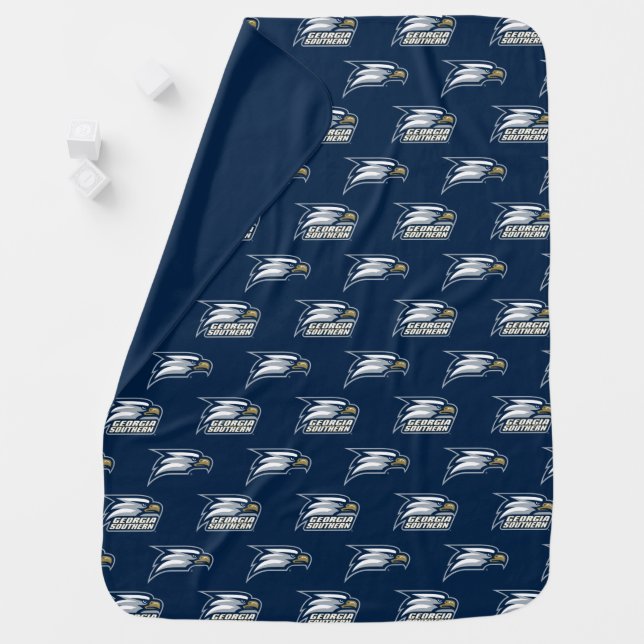 Georgia Southern Logo Baby Blanket (In Situ)