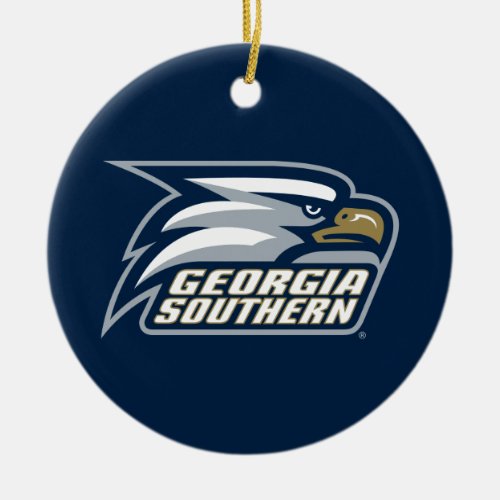 Georgia Southern Logo Ceramic Ornament