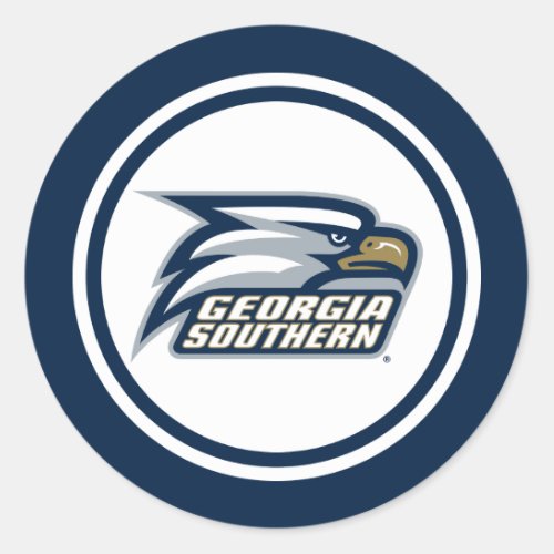 Georgia Southern Logo Classic Round Sticker