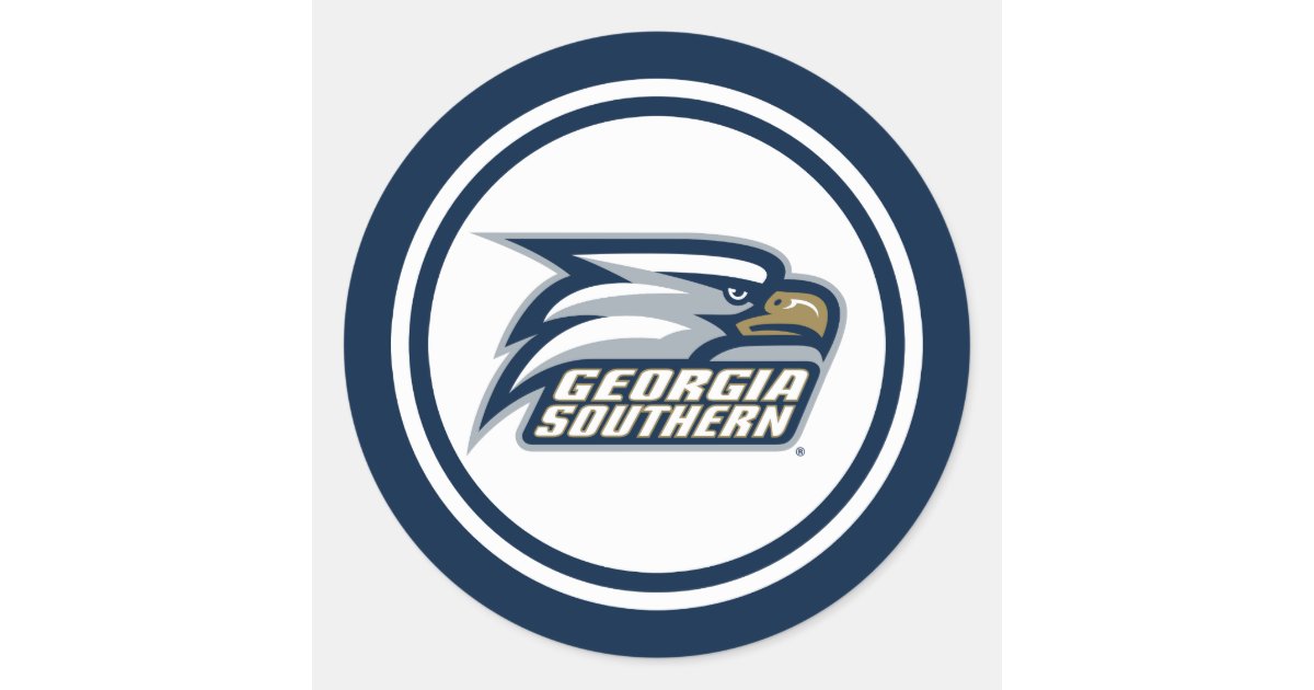 Georgia Southern Logo Classic Round Sticker | Zazzle