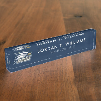 Georgia Southern Logo Desk Name Plate