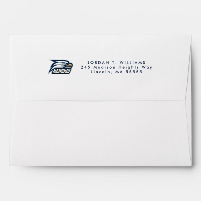 Georgia Southern Logo Envelope (Back (Top Flap))