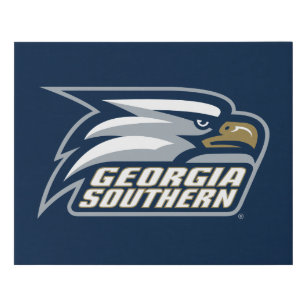 Georgia Southern Logo Faux Canvas Print
