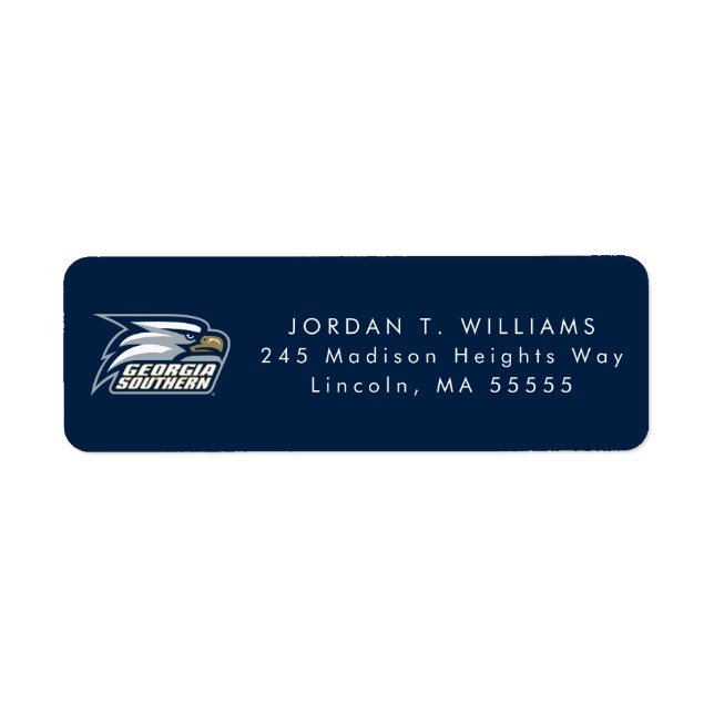 Georgia Southern Logo Label (Front)