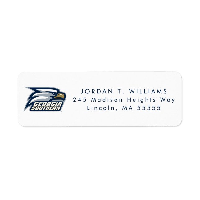 Georgia Southern Logo Label (Front)