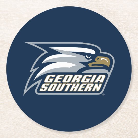 Georgia Southern Logo Round Paper Coaster | Zazzle.com