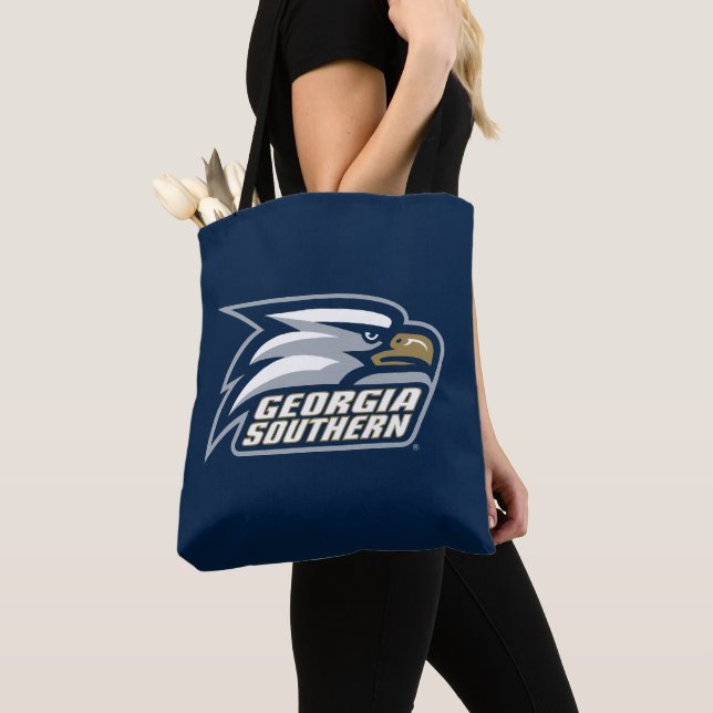 Georgia Southern Logo Tote Bag (Close Up)