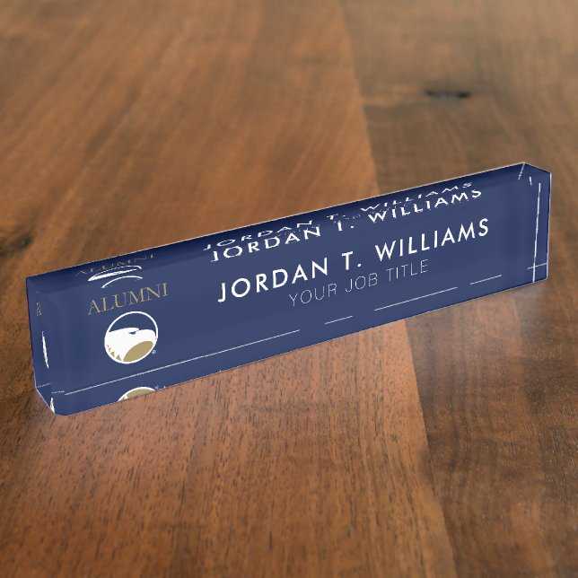 Georgia Southern University Alumni Desk Name Plate (Side)