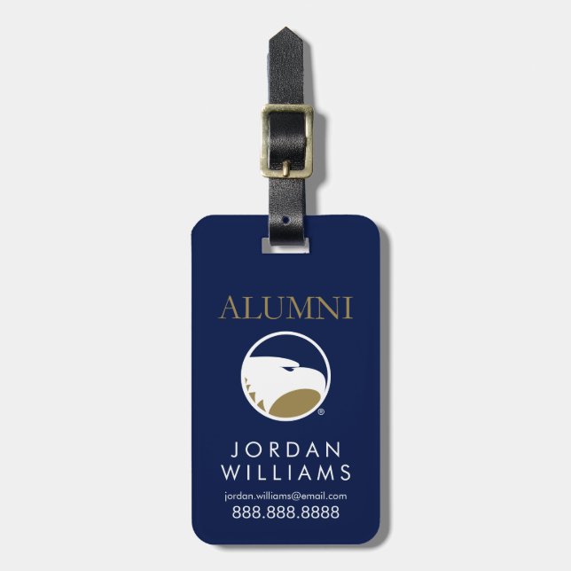 Georgia Southern University Alumni Luggage Tag (Front Vertical)