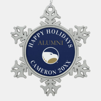 Georgia Southern University Alumni Snowflake Pewter Christmas Ornament