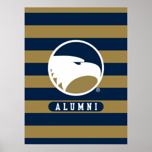 Georgia Southern University Alumni Stripes Poster