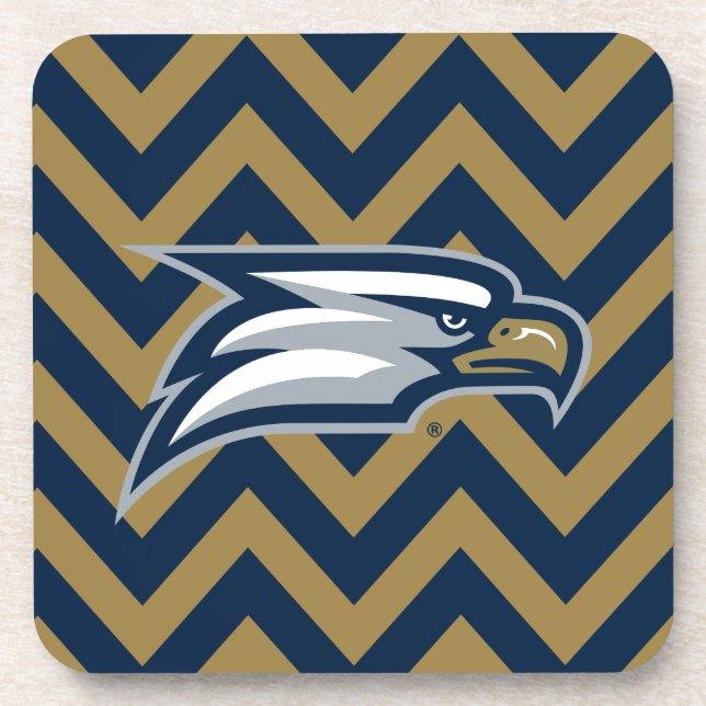 Georgia Southern University  Chevron Pattern Beverage Coaster (Front)
