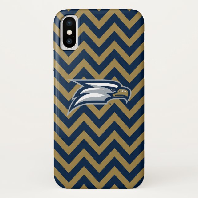 Georgia Southern University  Chevron Pattern Case-Mate iPhone Case (Back)