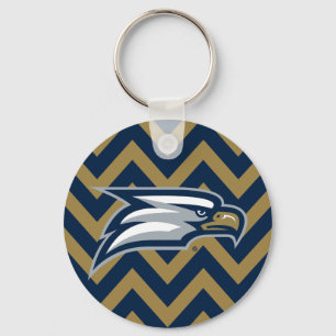 Georgia Southern University Chevron Pattern Keychain