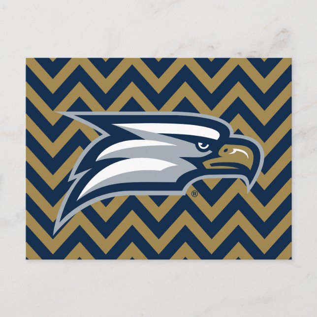Georgia Southern University  Chevron Pattern Postcard (Front)