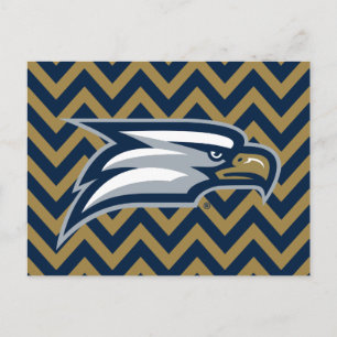 Georgia Southern University Chevron Pattern Postcard