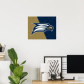 Georgia Southern University Color Block Distressed Poster (Home Office)