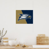 Georgia Southern University Color Block Distressed Poster (Kitchen)