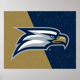 Georgia Southern University Color Block Distressed Poster