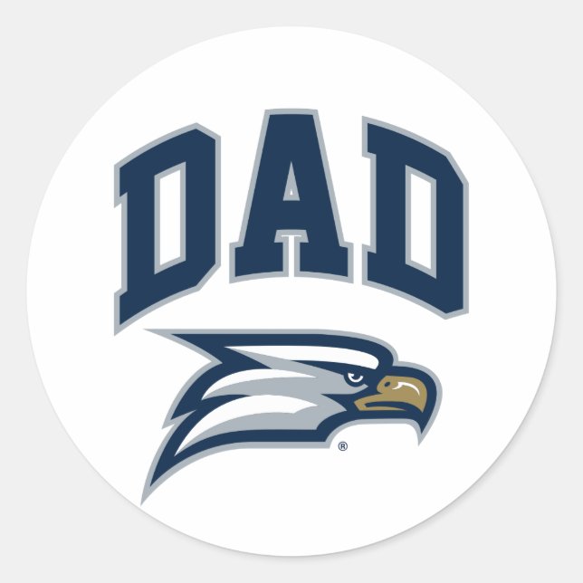 Georgia Southern University Dad Classic Round Sticker (Front)