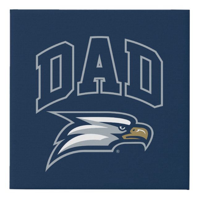 Georgia Southern University Dad Faux Canvas Print (Front)