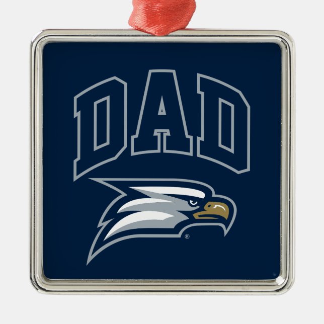 Georgia Southern University Dad Metal Ornament (Front)