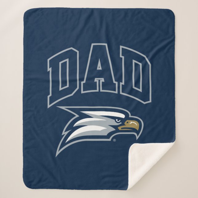 Georgia Southern University Dad Sherpa Blanket (Front)
