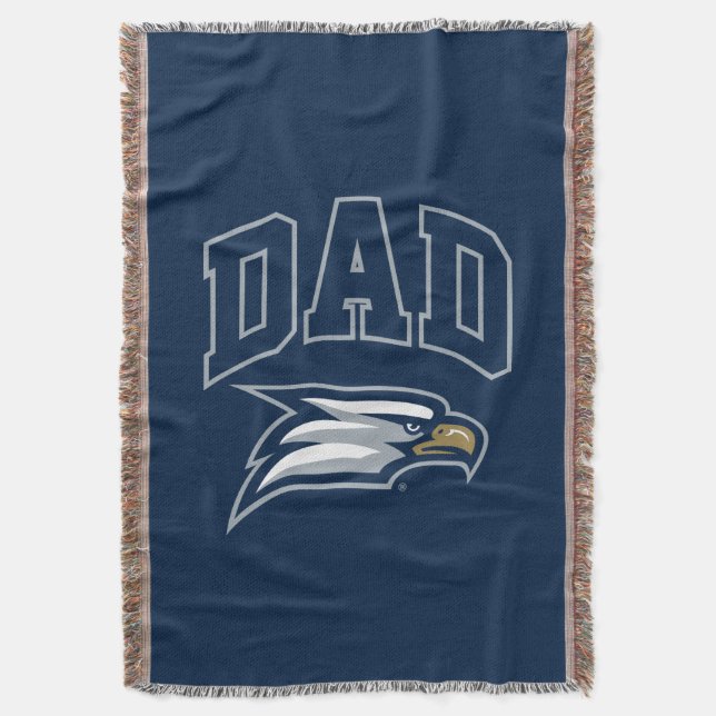 Georgia Southern University Dad Throw Blanket (Front Vertical)